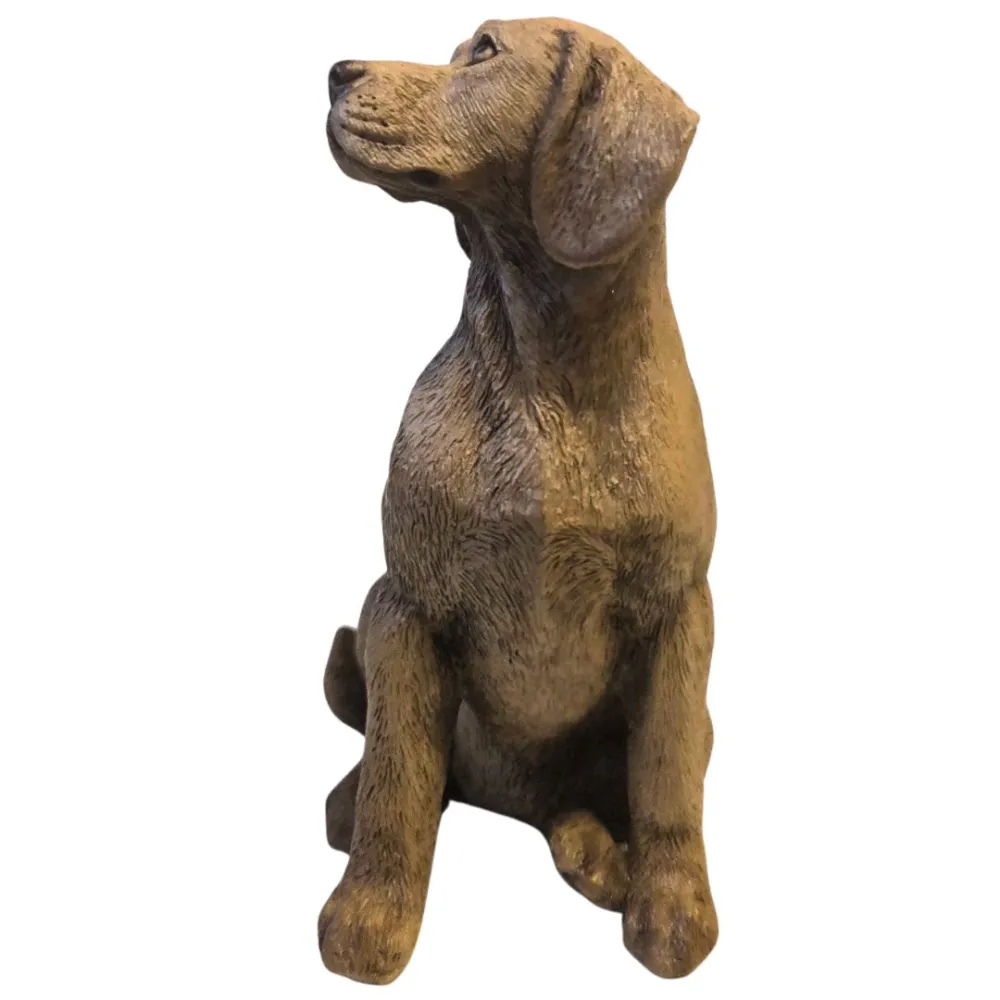 Cane in resina seduto per statue da 30 cm